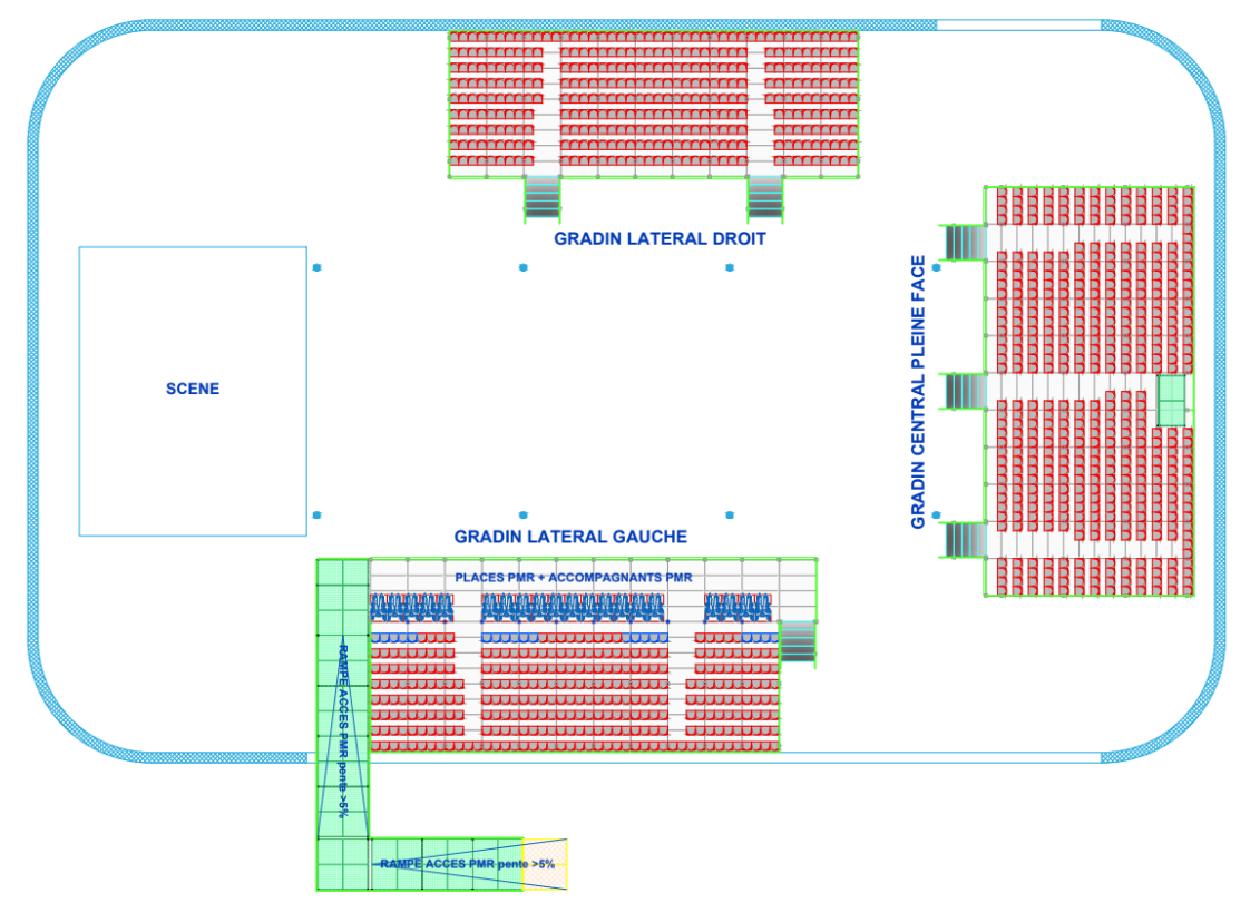 Revival Music Festival - Plan gradins 2025